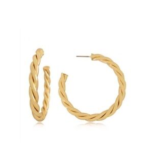The Styled Collection Unity Hoop Earrings 30mm